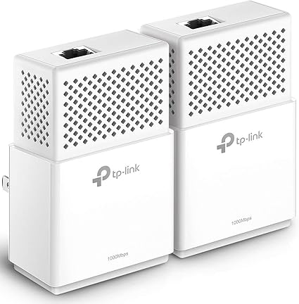 TP-Link AV1000 Powerline Ethernet Adapter(TL-PA7010 KIT)- Gigabit Port, Plug&Play, Power Saving, Ethernet Over Power, Ideal for Smart TV, Online Gaming