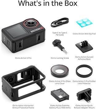 DJI Osmo Action 5 Pro Standard Combo, Waterproof Action Camera with 1/1.3