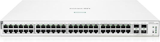 HPE Networking Instant On Switch Series 1930 48-Port Gb Smart-Managed Layer 2+ Ethernet Switch | 48x 1G | 4X SFP+ | 48x CL4 PoE 370W | US Cord (JL686A#ABA)