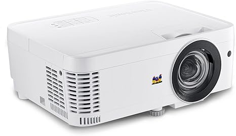 ViewSonic PS501W 3400 Lumens WXGA HDMI Short Throw Projector for Home and Office