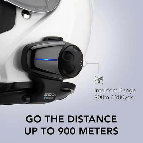 Sena SMH10-10 Motorcycle Bluetooth Headset/Intercom Communication System (Single)