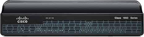Cisco 1941 Integrated Wired Router, 2 Gigabit Ethernet Ports, 256MB Flash / 512MB DRAM, IP Base License, CISCO1941/K9