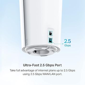 TP-Link Deco AX6600 Tri-Band WiFi 6 Mesh System (Deco X90) - Covers up to 6,000 Sq.Ft., Replaces Wireless Internet Routers and Extenders, AI-Driven and Smart Antennas, 2-Pack