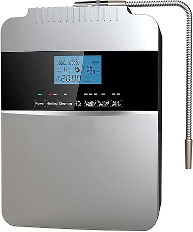 Water Purifier Machine Water Ionizer ORP+500 to -800 PH 2.5-11.2 Alkaline Acid Water Best Home Alkaline Water Filtration System/Instant heating58-136.4 °F/12,000 Liters Per Filter / 7 Water Settings