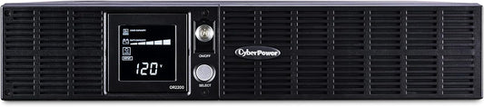 CyberPower OR2200LCDRT2U Smart App LCD UPS System, 2200VA/1320W, 8 Outlets, AVR, 2U Rack/Tower