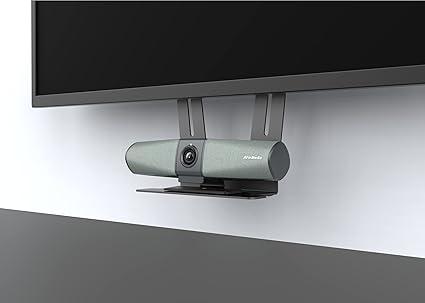 AVerMedia PA511D- 4K Video Conference Camera, Speakerphone, Echo Cancellation, Autoframing, Zoom Certified, Wired Network and One Cable Connection - Webcam for PC, Tripod & Monitor