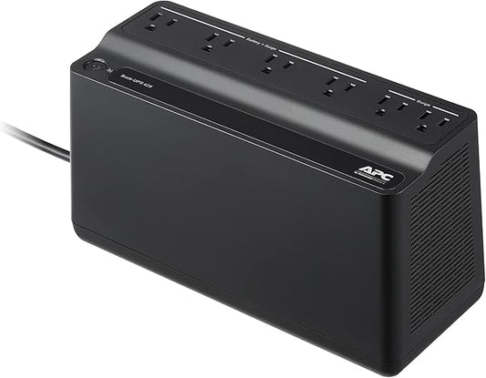Schneider Electric APC UPS 425VA UPS Battery Backup & Surge Protector, APC UPS BackUPS (BE425M)