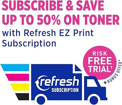 Brother Compact Monochrome Laser Printer, HL-L2350DW, Wireless Printing, Duplex Two-Sided Printing, Refresh Subscription and Amazon Dash Replenishment Ready