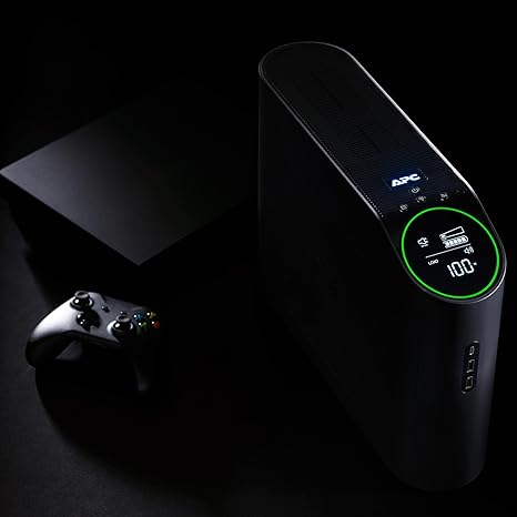 APC UPS for Gaming, 1500VA Sinewave UPS Battery Backup with AVR, BGM1500B-CA, (2) USB Charger Ports, Back-UPS Pro Uninterruptible Power Supply, 5 Volts