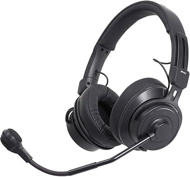 Audio-Technica BPHS2 Broadcast Stereo Headset with Hypercardioid Dynamic Boom Microphone Black, Adjustable