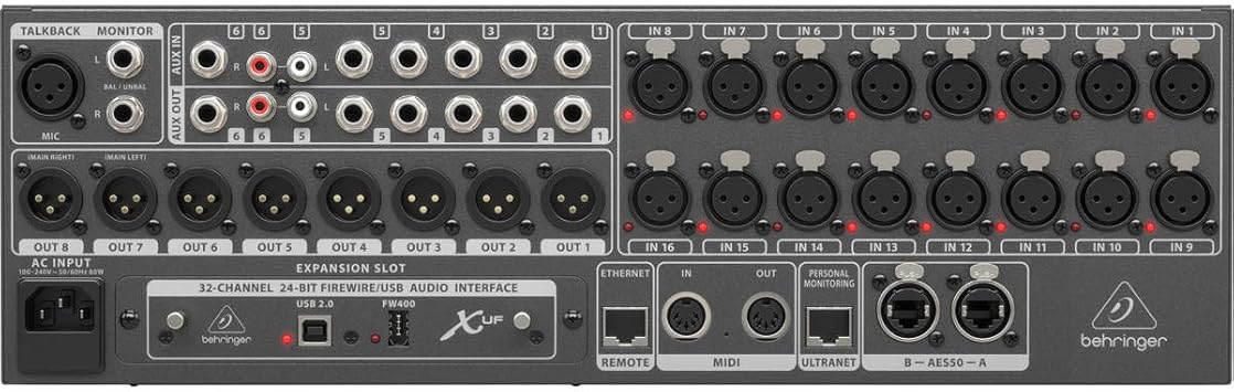 Behringer X32 Rack 40-Input and 25-Bus Digital Mixer