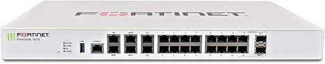 Fortinet FortiGate 101E Network Security/Firewall Appliance - 20 Port - 1000Base-X, 1000Base-T Gigabit Ethernet - AES (256-bit), SHA-1 - USB - 20 x RJ-45 - 2 - SFP - 2 x SFP - Manageable - 1U - Rack-m