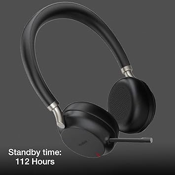 Yealink BH72 Wireless Bluetooth Stereo Headphones w/Mic, 35-Hour Battery, Wireless Charging, Work from Home Office - Zoom, Meet, Webex, Calls, Noise Cancellation Mic, GTW Cloth