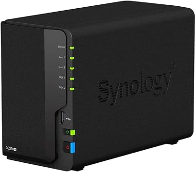 Synology 2 bay NAS DiskStation DS220+ (Diskless), 2GB DDR4