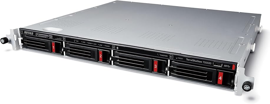 BUFFALO TeraStation 3420RN 4-Bay SMB 4TB (2x2TB) Rackmount NAS w/Hard Drives Included Network Attached Storage