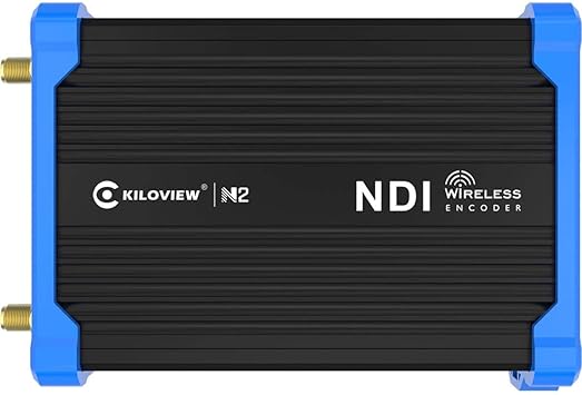Kiloview N2 Portable Wireless HDMI to NDI Video Encoder with Built-in Battery, Camera Mounted