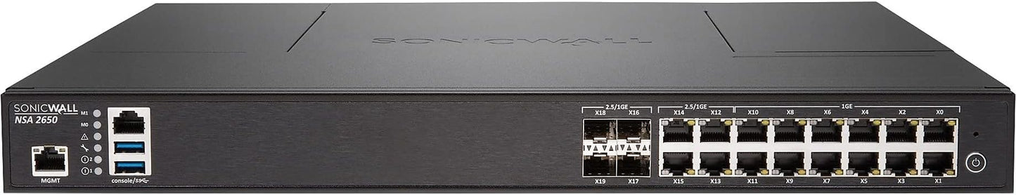 Sonicwall | NSA 2650 | 01-SSC-1936 | Security Appliance Firewall, Black