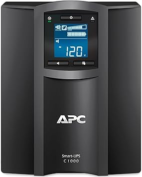 APC by Schneider Electric SMC1000C UPS 1000VA Smart-UPS with SmartConnect, Uninterruptible Power Supply, Black