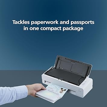 RICOH fi-800R Ultra-Compact, Colour Duplex Document Scanner with Dual Auto Document Feeders (ADF)