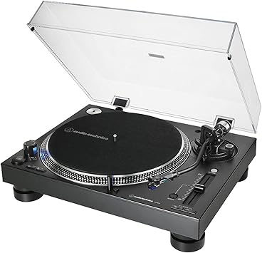 Audio-Technica AT-LP140XP-BK Direct-Drive Professional DJ Turntable, Black