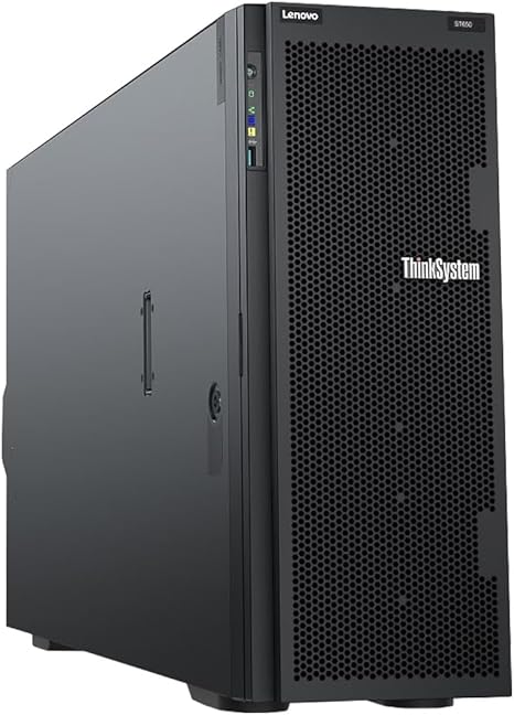 Lenovo ThinkSystem ST650 Tower Server Bundle with 2 x Intel Xeon Silver 4309Y, 64GB DDR4, 1TB SSD, 12TB HDD, RAID, Matrox G200 Graphics, Windows Server 2016