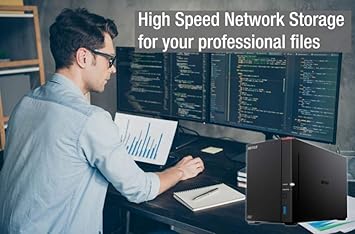 Buffalo LinkStation SoHo 720 16TB 2-Bay NAS Network Attached Storage with HDD Hard Drives Included NAS Storage That Works as Small Office and Home Cloud or Network Storage Device for Home Office