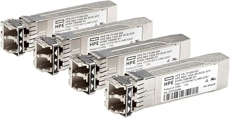 HP MSA 10Gb Short Range iSCSI SFP+ 4-Pack Transceiver (C8R25B)