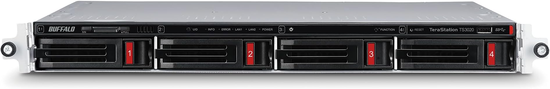 BUFFALO TeraStation 3420RN 4-Bay SMB 16TB (2x8TB) Rackmount NAS w/Hard Drives Included Network Attached Storage