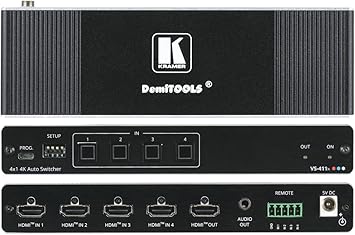 Kramer VS-411X 4x1 4K HDR HDMI Auto Switcher