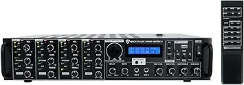 Rockville HOME MATRIX 4 Zone 8 channel 600w Amplifier for Restaurant/Bar/Cafe