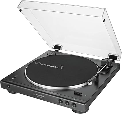 Audio-Technica AT-LP60XBT-USB Fully Automatic Belt-Drive Stereo Turntable with Bluetooth & USB, Black