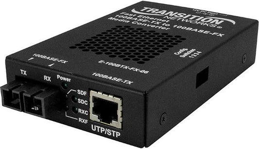 Transition Networks 100BASE-TX RJ45 to 100BASE-FX MM SC