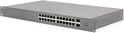 Meraki Go by Cisco | 24 Port Network Switch | Cloud Managed | [GS110-24-HW-US]