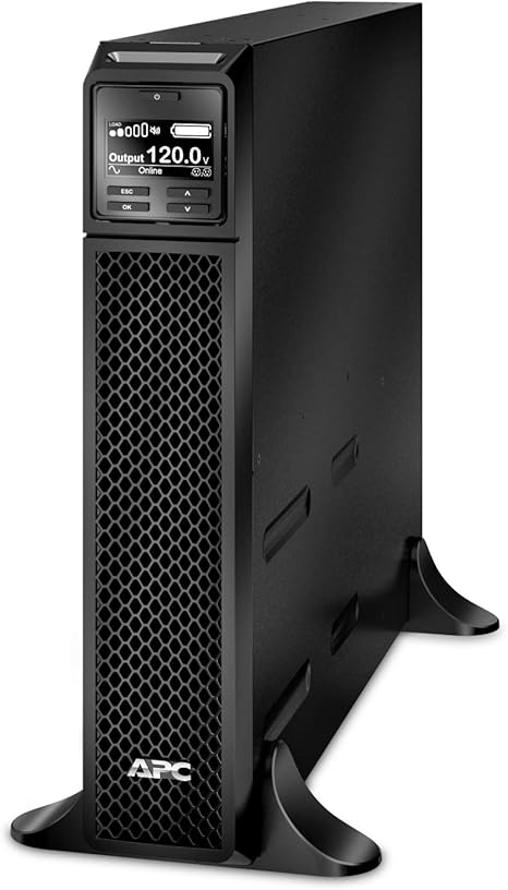 APC UPS 1000VA Smart-UPS, Single Phase Online UPS SRT1000XLA, Pure Sine Wave Uninterruptible Power Supply,Tower UPS