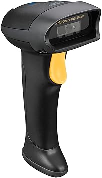 NuScan 2500TB - Commercial Wireless 2D Barcode Scanner with Charging Cradle, Antimicrobial, CCD Sensor, with USB for POS