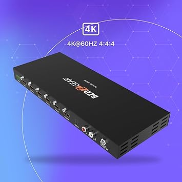 BZBGEAR 2x2 4K 60Hz HDMI Video Wall Controller with Audio