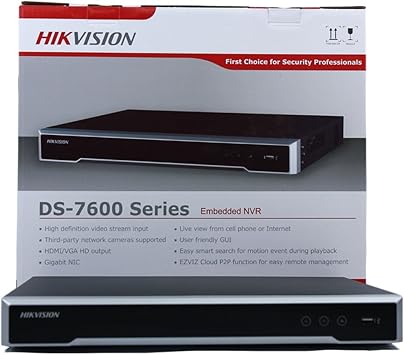 Hikvision DS-7608NI-I2/8P 8CH IP Network Video Recorder Integrated 8 POE Embedded Plug & Play 4K NVR [2016 Model]