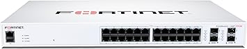 FORTINET FortiSwitch 124F-POE - FS-124F-POE, L2+ Managed POE Switch with 24GE + 4SFP+, 24port POE. Rack Mountable
