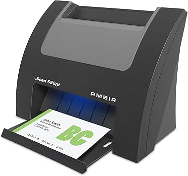Ambir nScan 690gt High-Speed Vertical Card Scanner for Windows PC