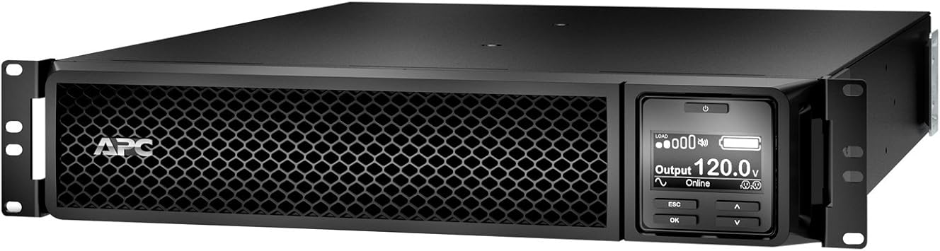 SCHNEIDER ELECTRIC APC UPS 3000VA Smart-UPS Single Phase Online Uninterruptible Power Supply, Rack Mount UPS (SRT3000RMXLA)