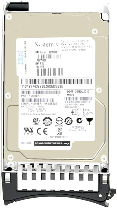 IBM 00AJ146 - 1.2TB 2.5" SAS 10K 6Gb/s HS HDD