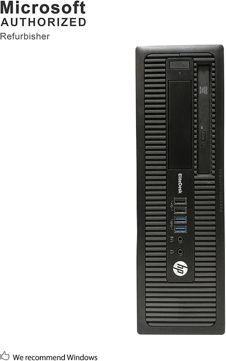 HP EliteDesk 800 G1 Desktop, Intel Core i7 4770 3.4Ghz, 8GB DDR3 RAM, 256GB SSD Hard Drive, USB 3.0, DVDRW, Windows 10 Pro (Renewed)