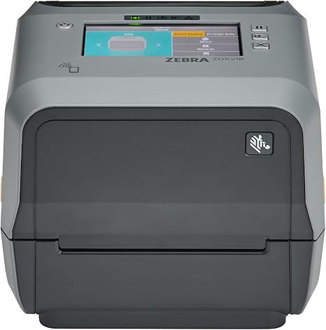 ZEBRA ZD621 Thermal Transfer Desktop Printer 203 dpi Print Width 4 inch USB Ethernet Serial with Peeler ZD6A042-311F00EZ