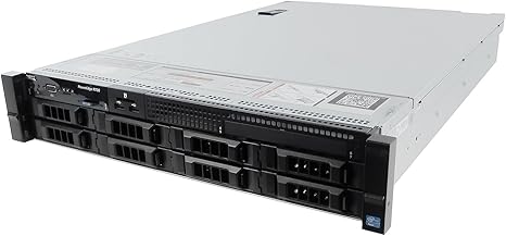 DELL PowerEdge R720 2U RackMount 64-bit Server 2×Six-Core E5-2630v2 Xeon 2.6GHz CPUs + 128GB PC3-12800 ECC RAM + 16×500GB SATA 2.5" SFF HDD, PERC RAID, 4×1GbE NIC, 2×Pwr Spply, iDRAC7, NO OS (Renewed)