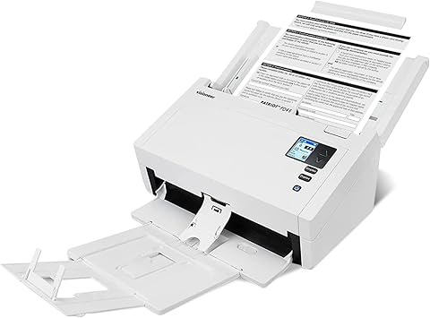 Visioneer Patriot PD45 Scanner, USB Duplex Office Document Scanner for PC and Mac, 50 PPM, Automatic Document Feeder (ADF), White