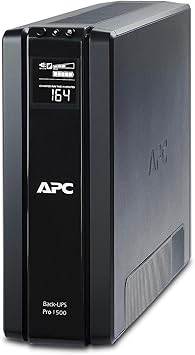 APC UPS 1500VA Battery Backup Surge Protector, BR1500G Backup Battery Power Supply with AVR