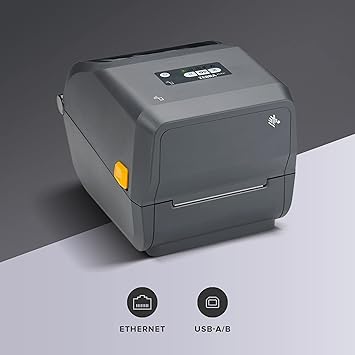 Zebra ZD421 Thermal Transfer Cartridge Desktop Printer 300 dpi Print Width 4-inch USB Ethernet ZD4A043-C01E00EZ