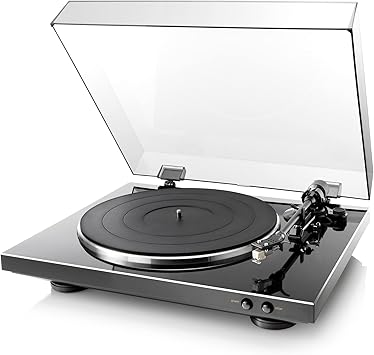Denon DP-300F Fully Automatic Analog Turntable with Built-in Phono Equalizer | Unique Tonearm Design | Hologram Vibration Analysis | Slim Design