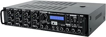 Rockville Home Matrix 4 4-Zone 8-Channel 600W Multi-Room/Source Receiver Amplifier, Bluetooth, USB, Optical, FM Radio, Includes Remote - Perfect for Home Audio, Restaurants, Offices, Schools