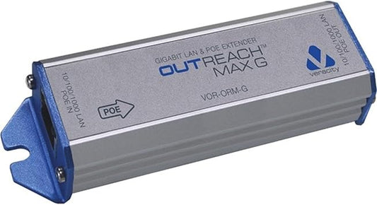Veracity Outreach Max G PoE Extender - 1 Gigabit Ethernet Input Port(S) - 1 PoE Output Port(S) - 90 W